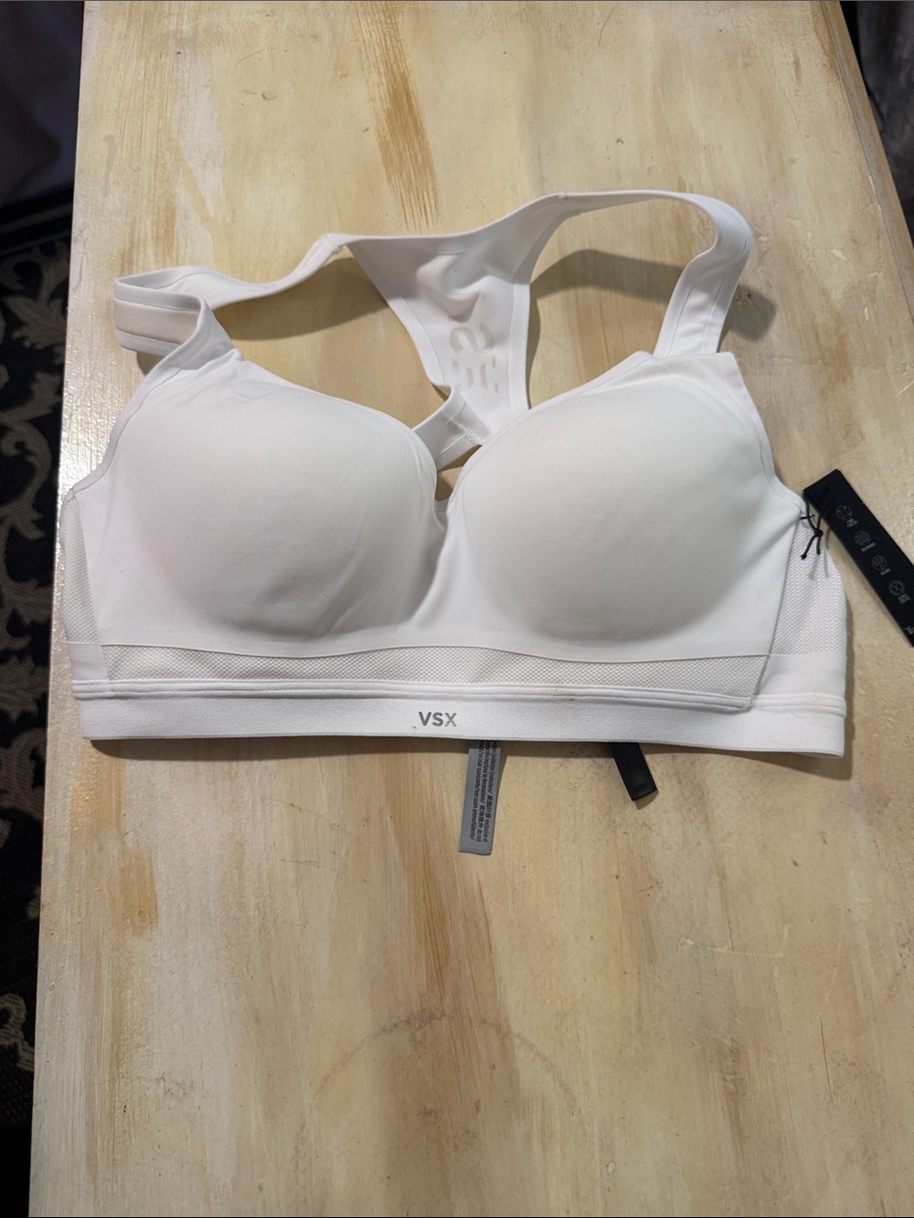 VSX White Padded Racerback Sports Bra